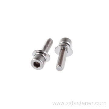 Round head screw with washer Hex socket head screw